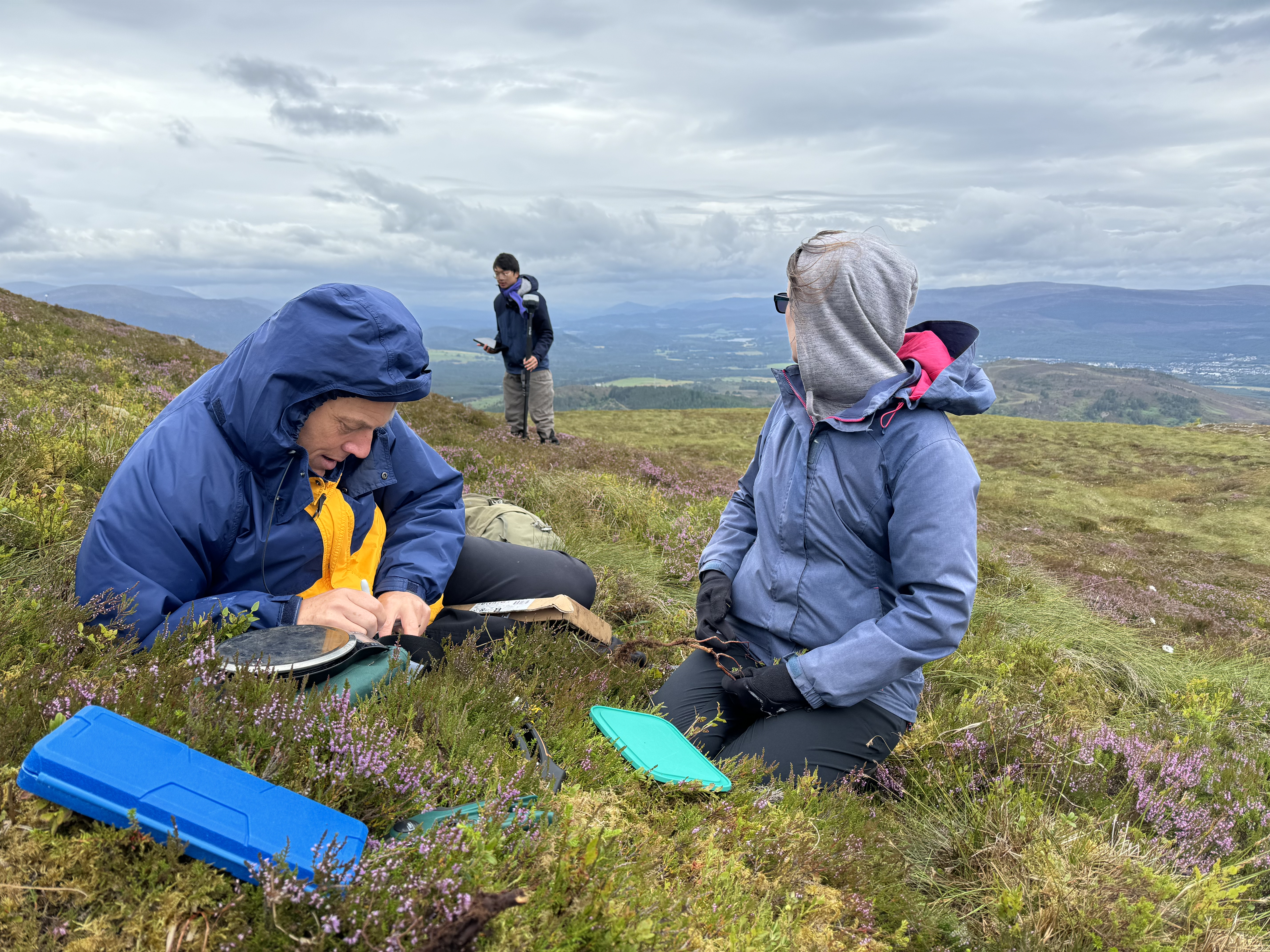 Us freezing in a Scottish August counting heather growth. There's got to be a more scalable way of doing this, right?