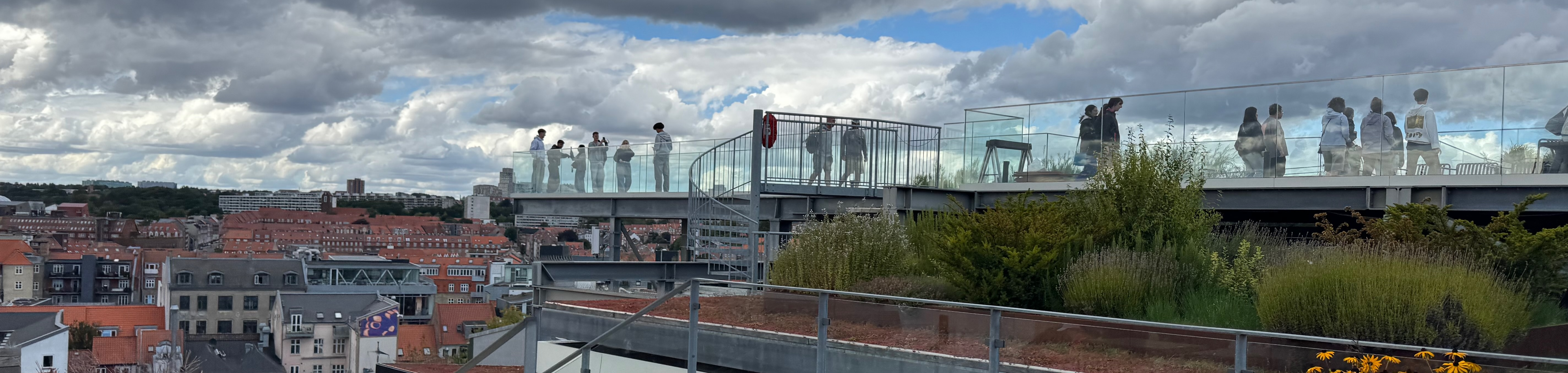 Hanging at the Salling rooftop garden with Bas Spitters learning about infinite category theory