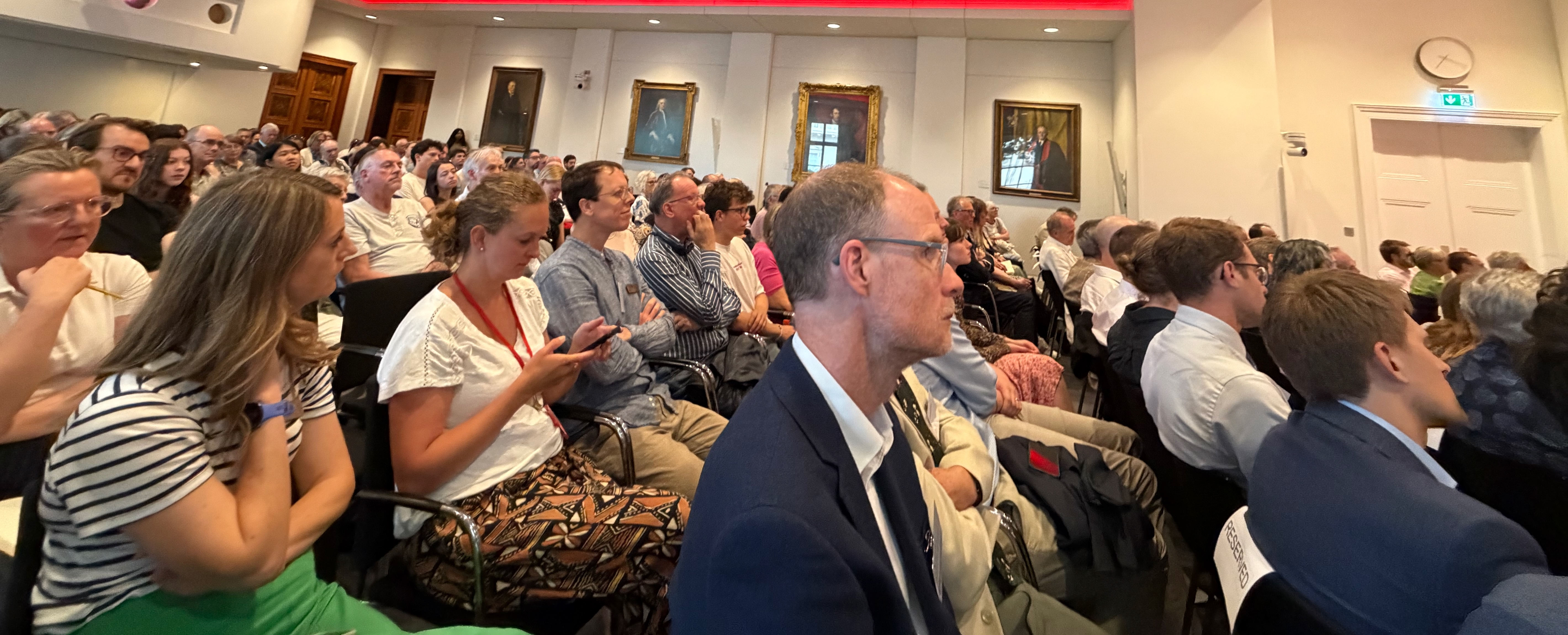 A packed house at Carlton House Terrace for the inaugural Environment Prize lecture.