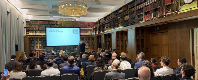 Speaking at the AI4Nature launch at the IET in London