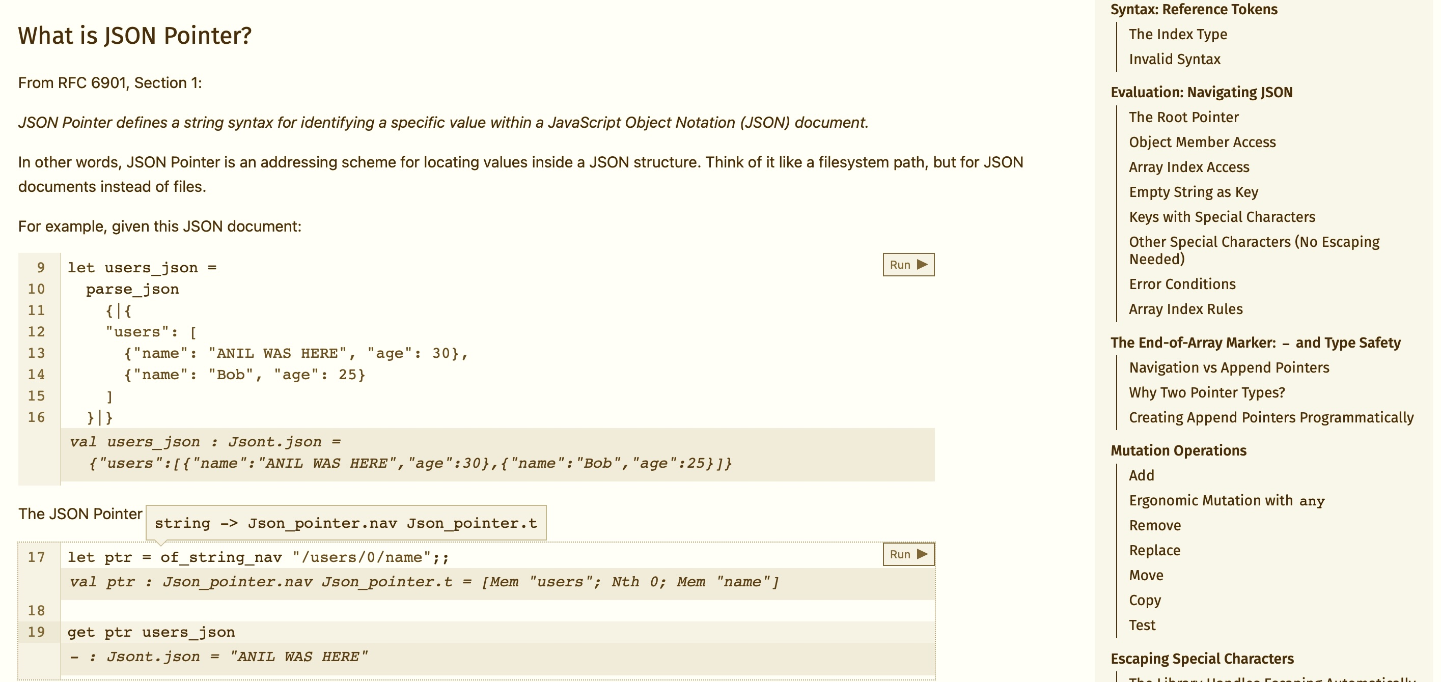 What we'll explore in the rest of this post is how having an interactive JS notebook tutorial of OCaml code is now straightforward!