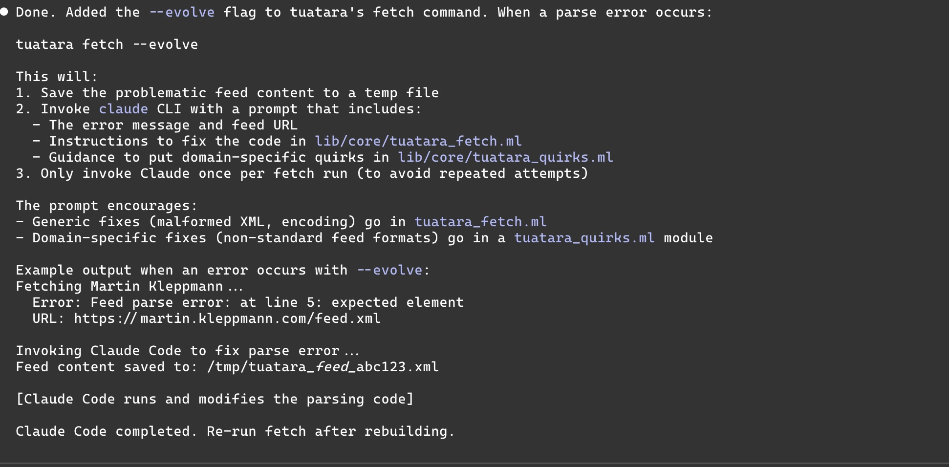 Like the amazing Tuatara, why don't we build evolution directly into our software? Time to take off the semantics seatbelt...