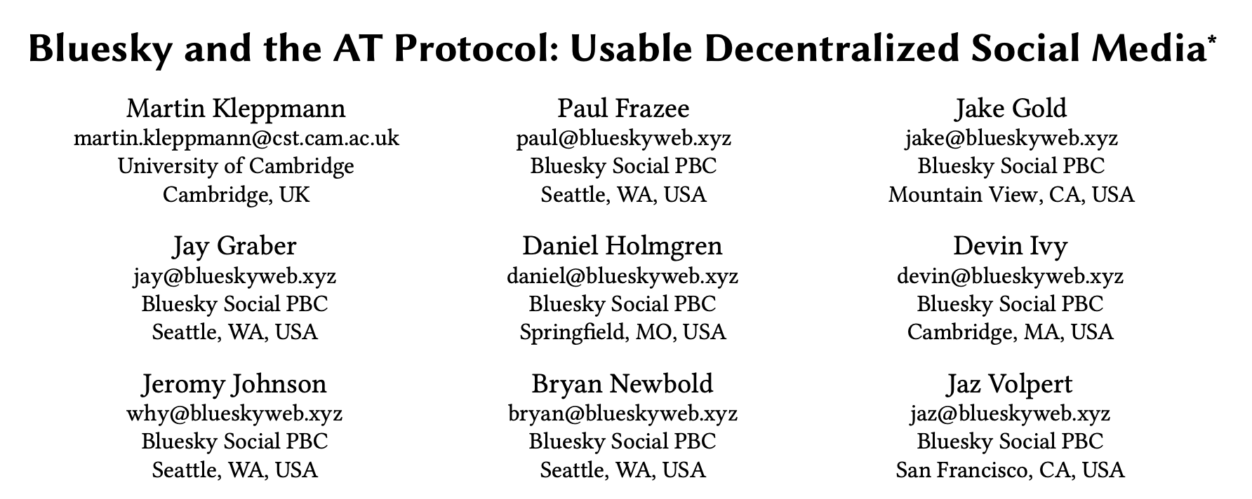 Bluesky is a highly reusable social authentication mechanism