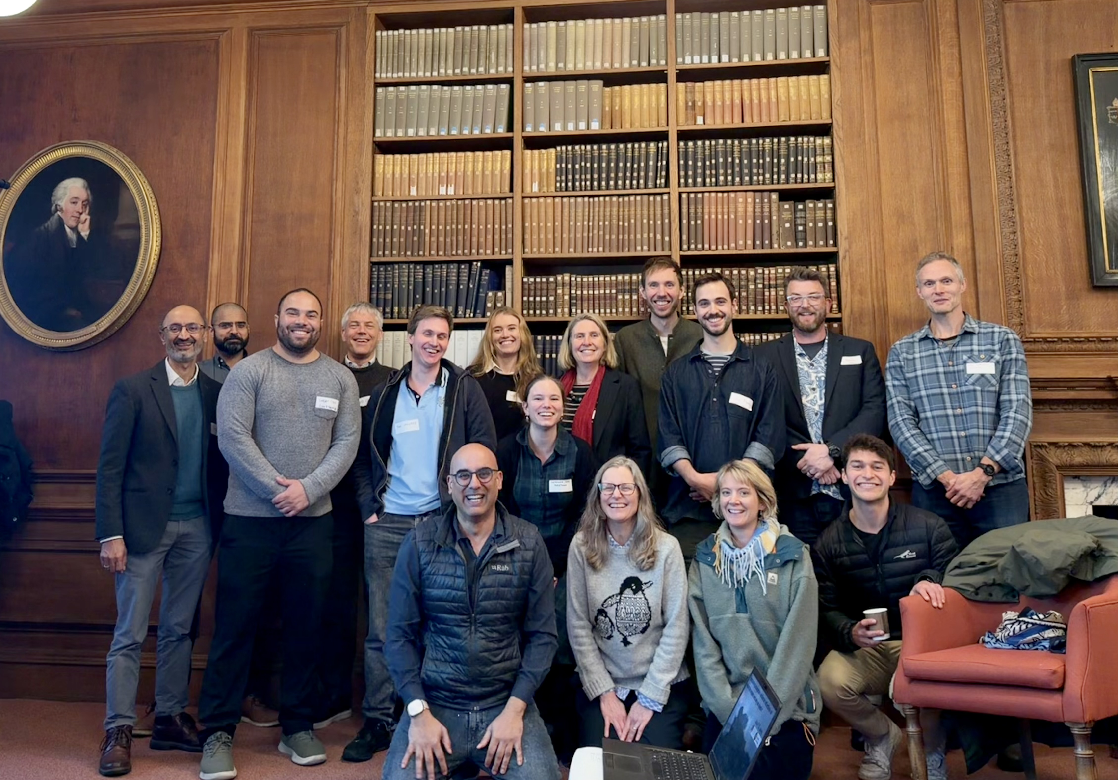 The assembled team from the first workshop in Pembroke