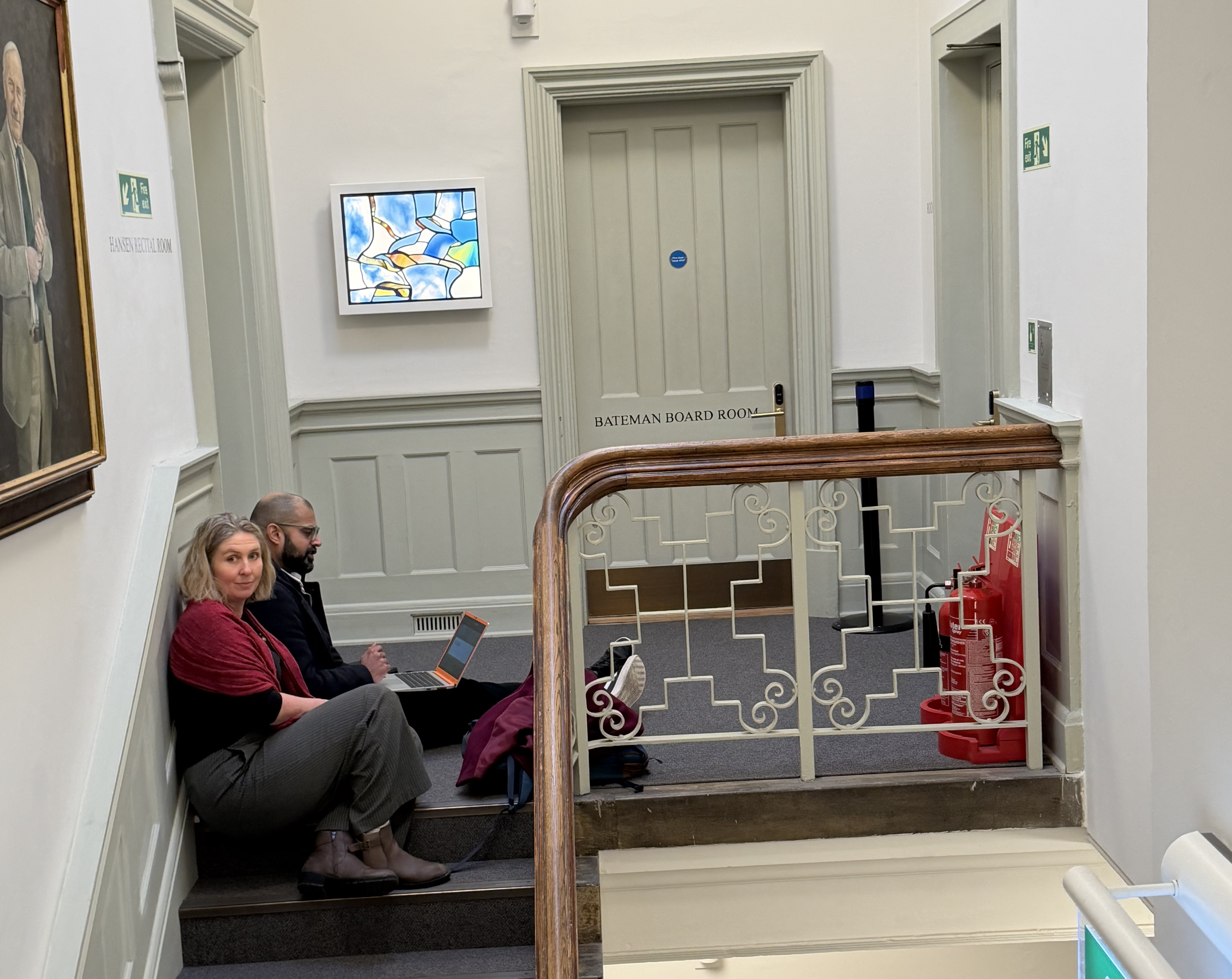 Julia and Sadiq prepping in the 'corridor track' %rc