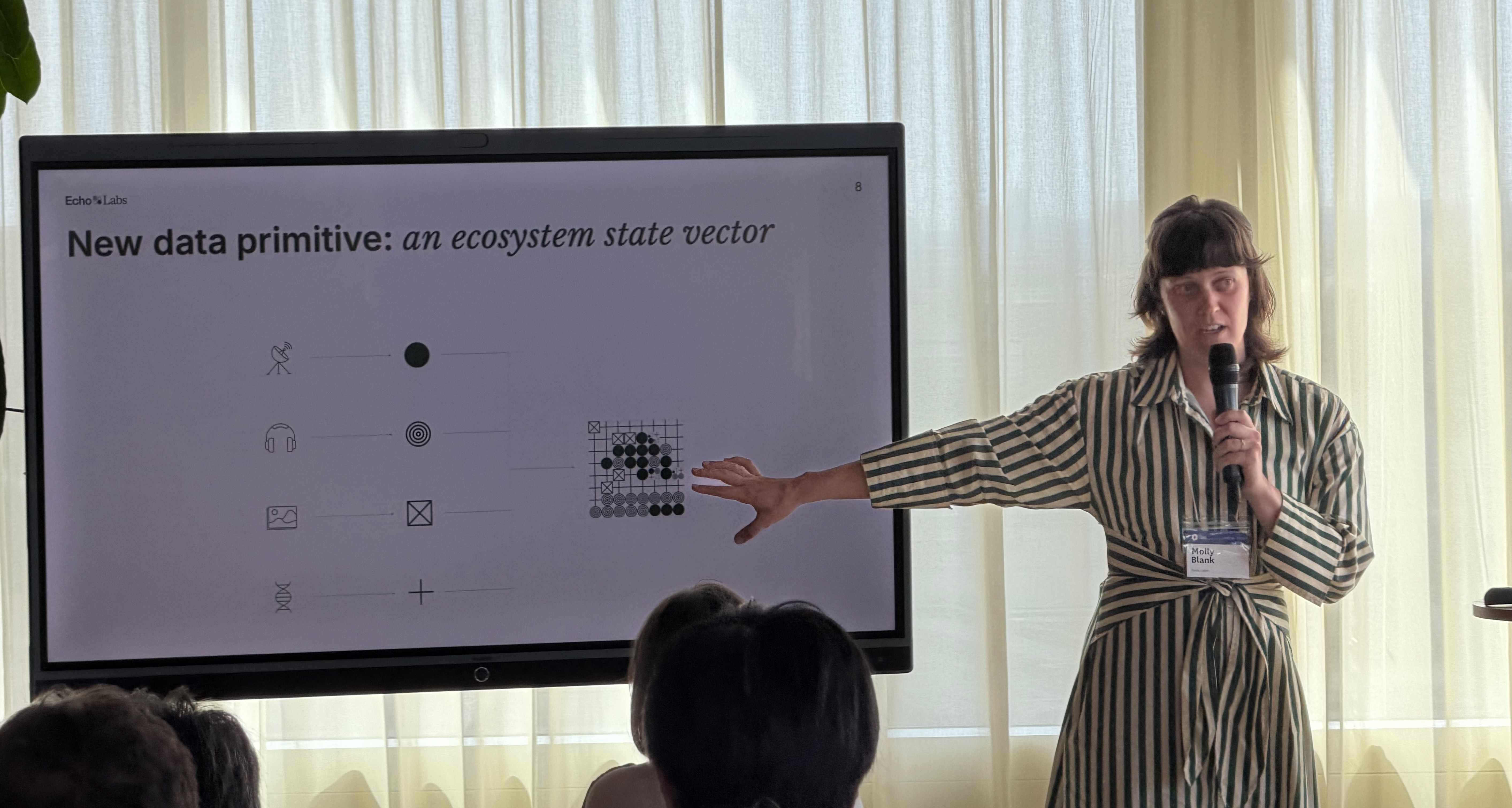 A new data primitive from Echo is the 'ecosystem state vector'.
