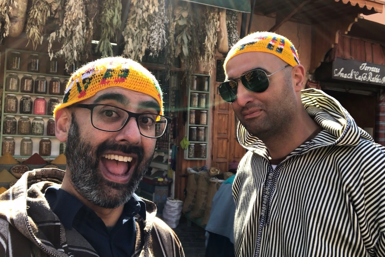 Two of the authors ago in 2016 at the Mirage retreat in Morrocco