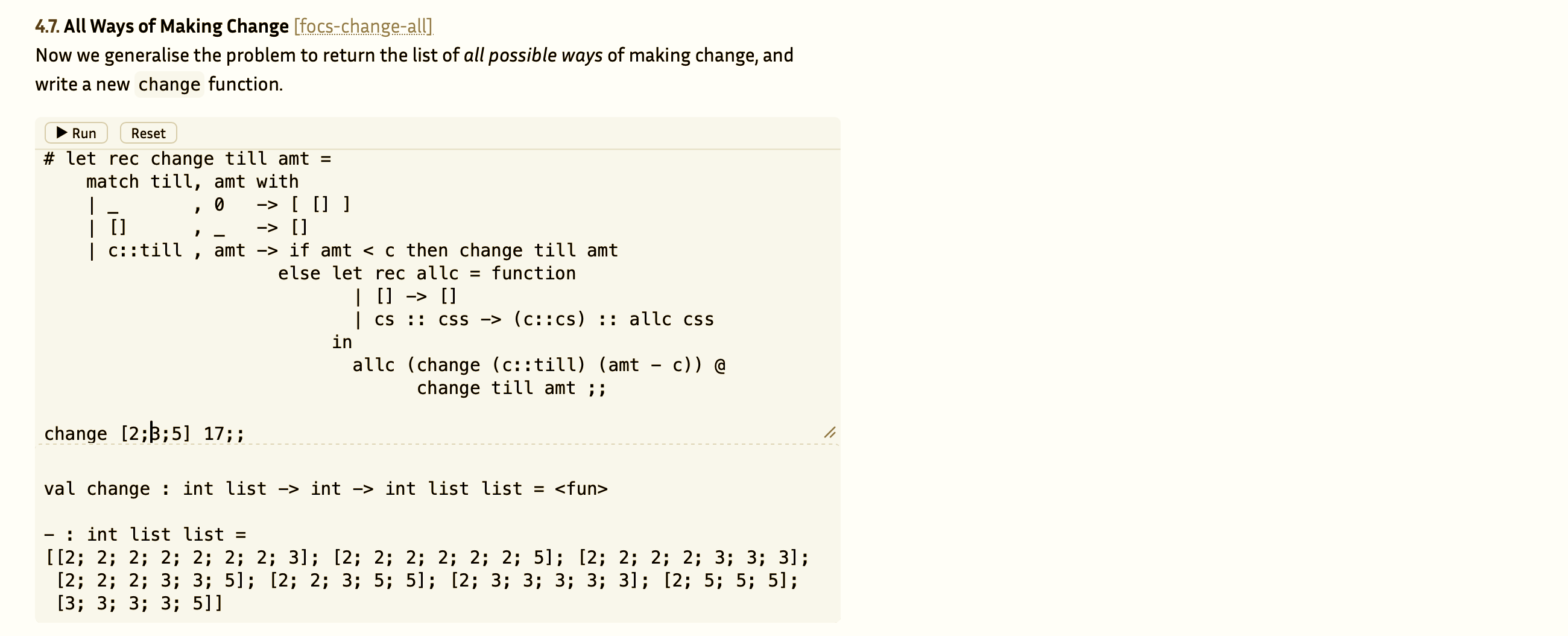 There is a live OCaml toplevel now throughout the Forest output There is a live OCaml toplevel now throughout the Forest output