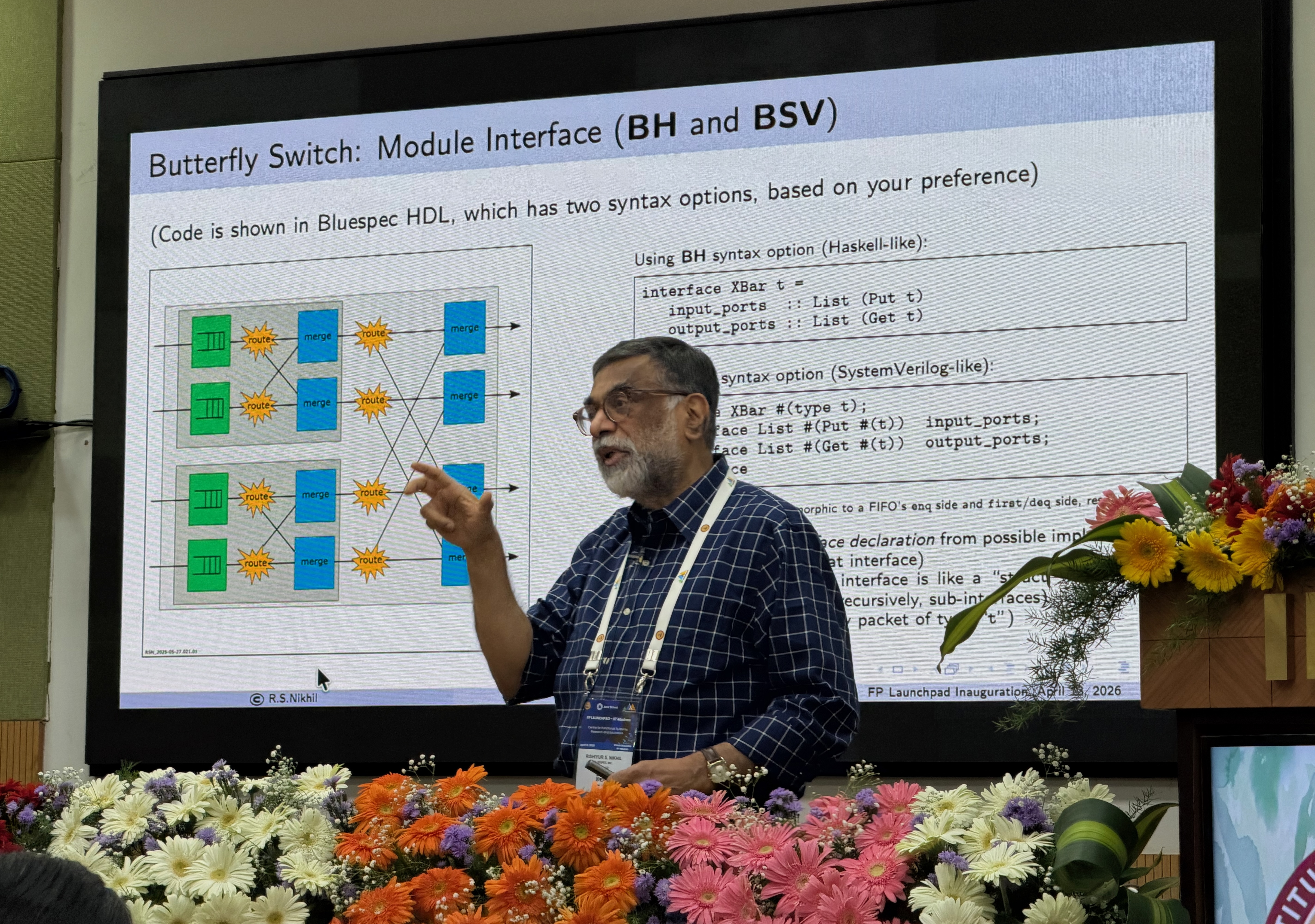 RS Nikhil explaining the joys of Bluespec for hardware design