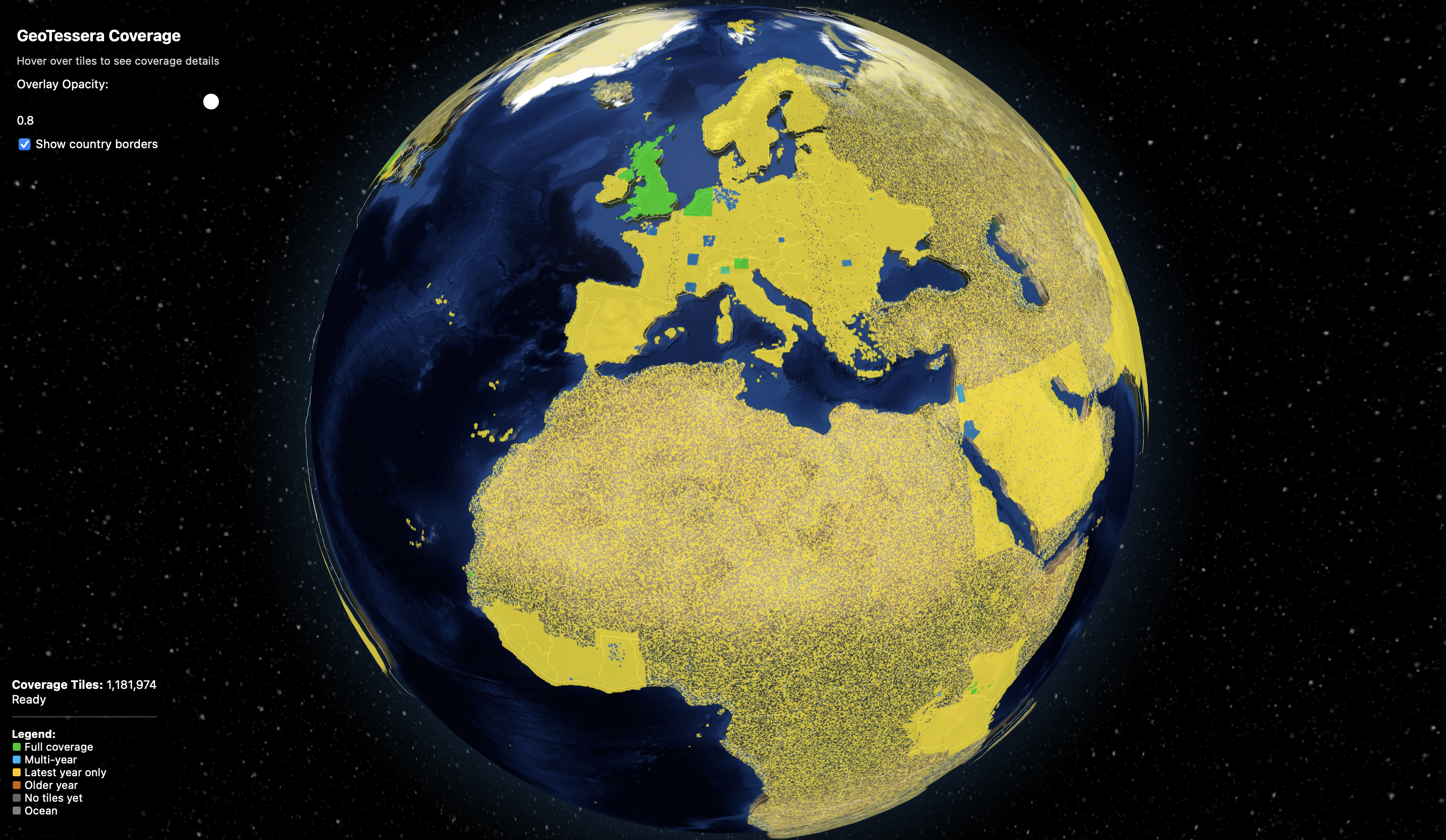 The hourly refresh of the progress of our global embeddings for 2017-2024 The hourly refresh of the progress of our global embeddings for 2017-2024