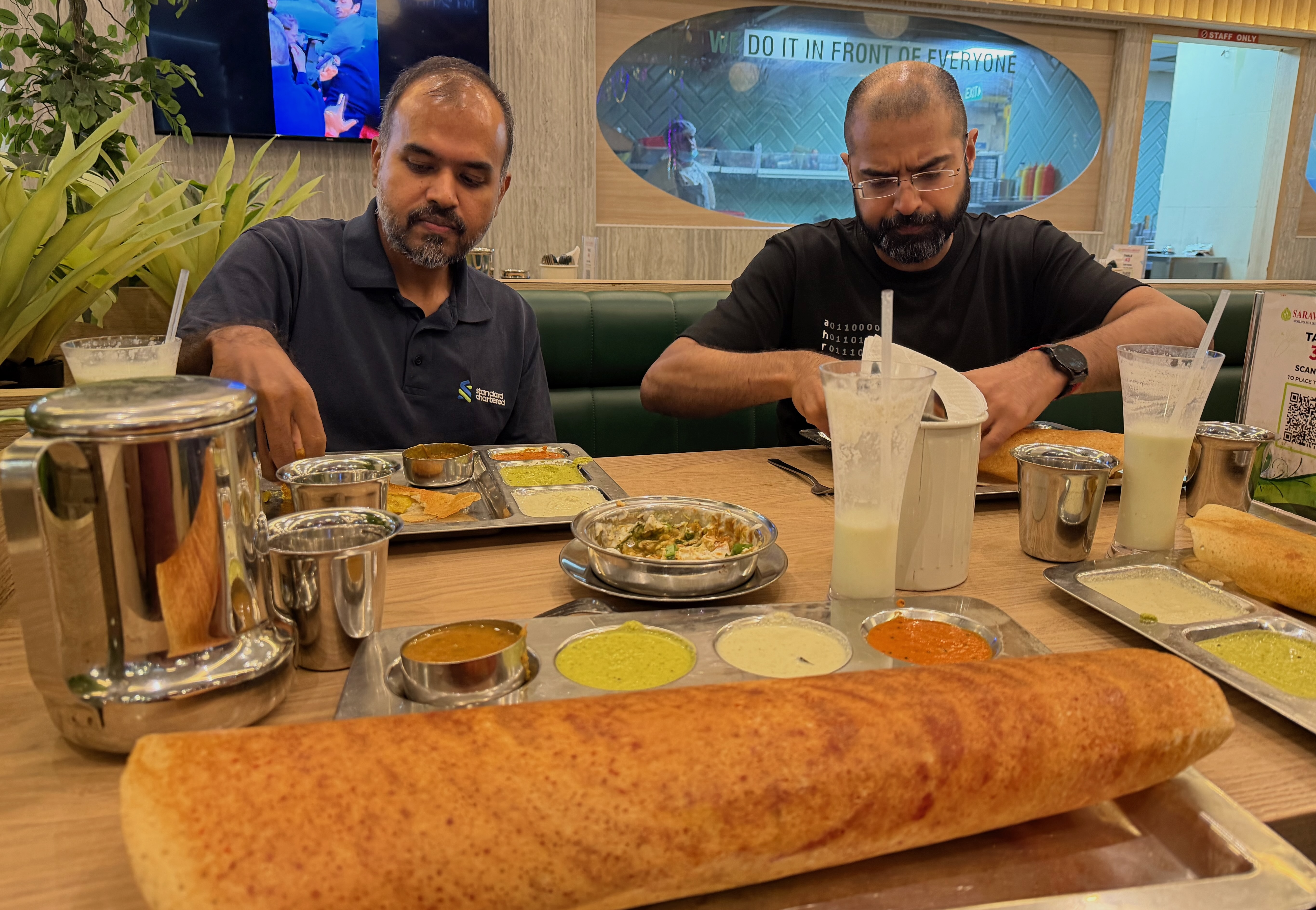 The conference was actually larger than this very large dosa.