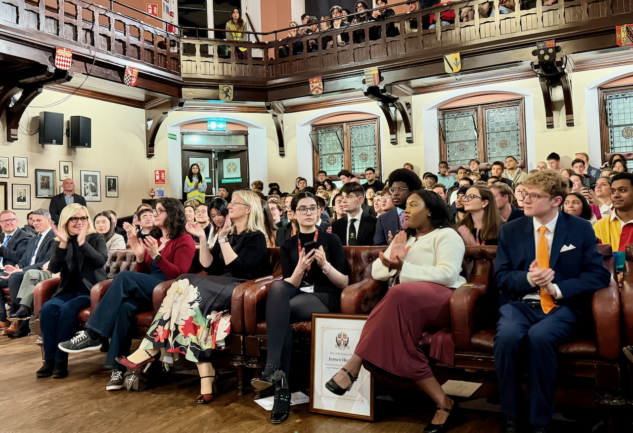 Every seat in the house was taken, with students hanging off the rafters! Every seat in the house was taken, with students hanging off the rafters!