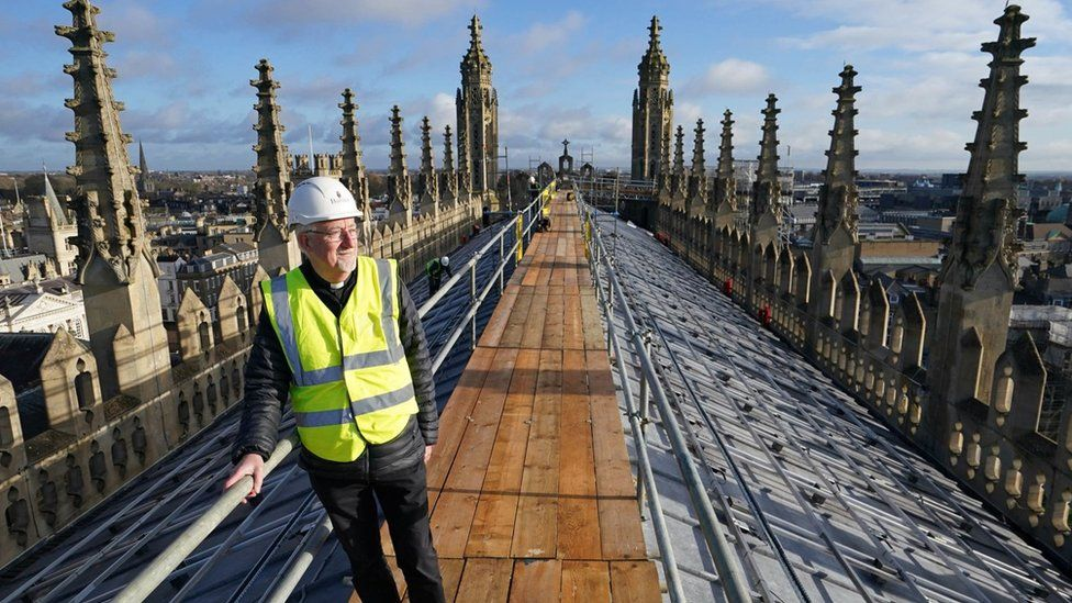 The roof of Kings College chapel. Source: BBC News.