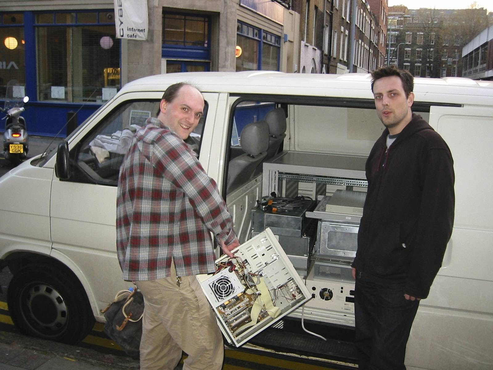 From Cyberia outside Fitzrovia over to Brick Lane and Easynet hosting! (2002)