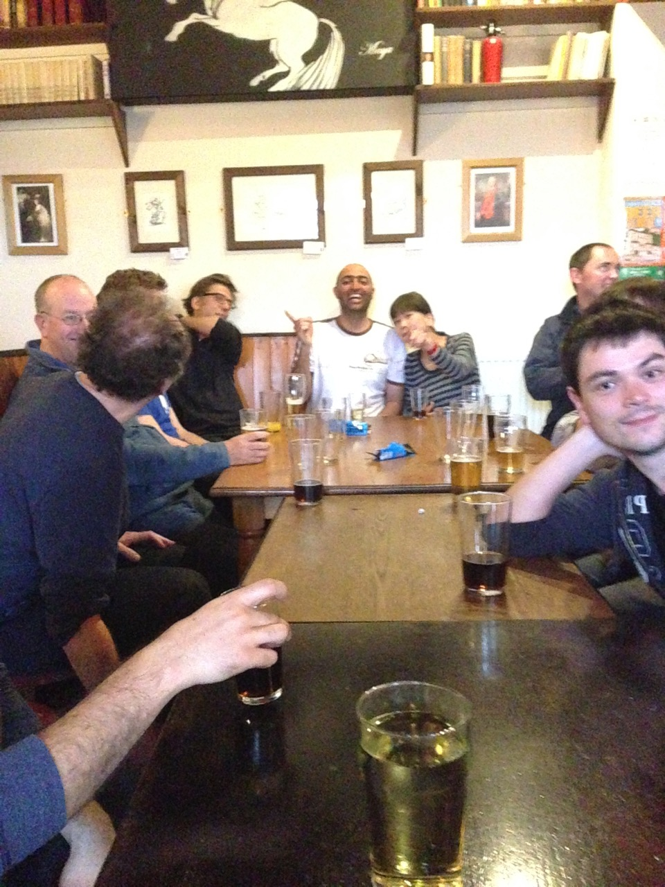 Down at the pub with the gang!