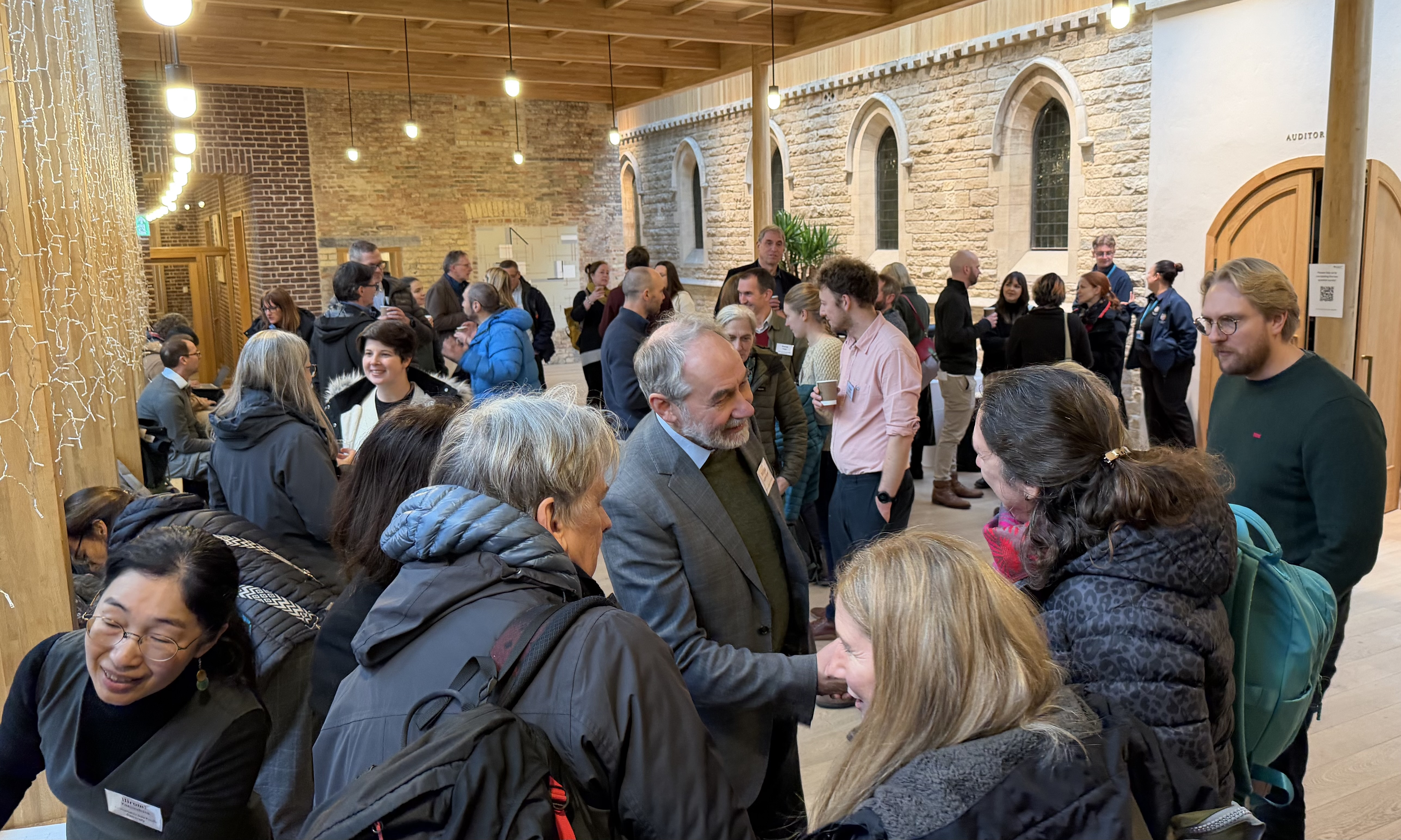 The event was buzzing despite the chill