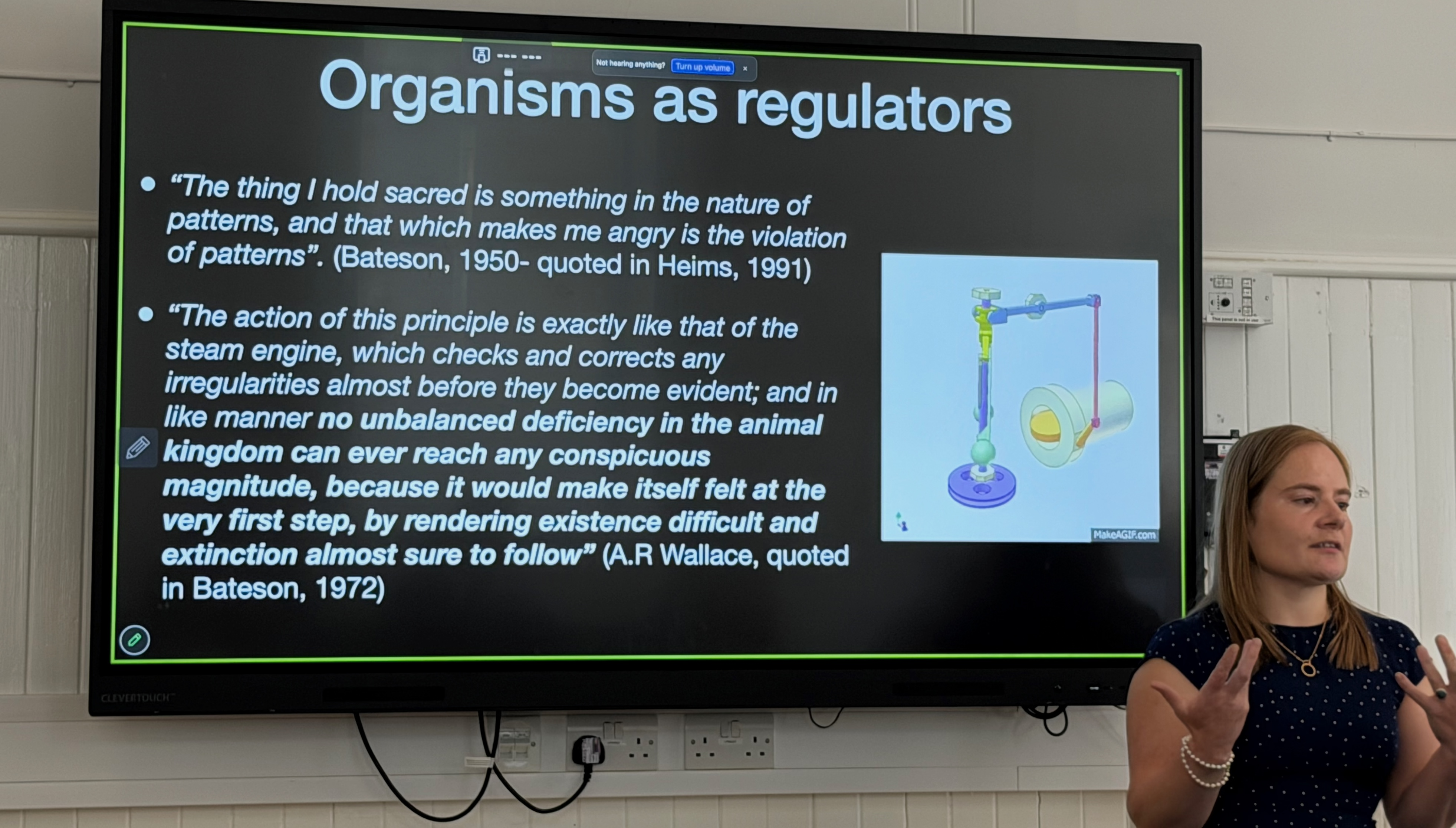Kathryn Nave describing how organisms also function as ecosystem regulators Kathryn Nave describing how organisms also function as ecosystem regulators
