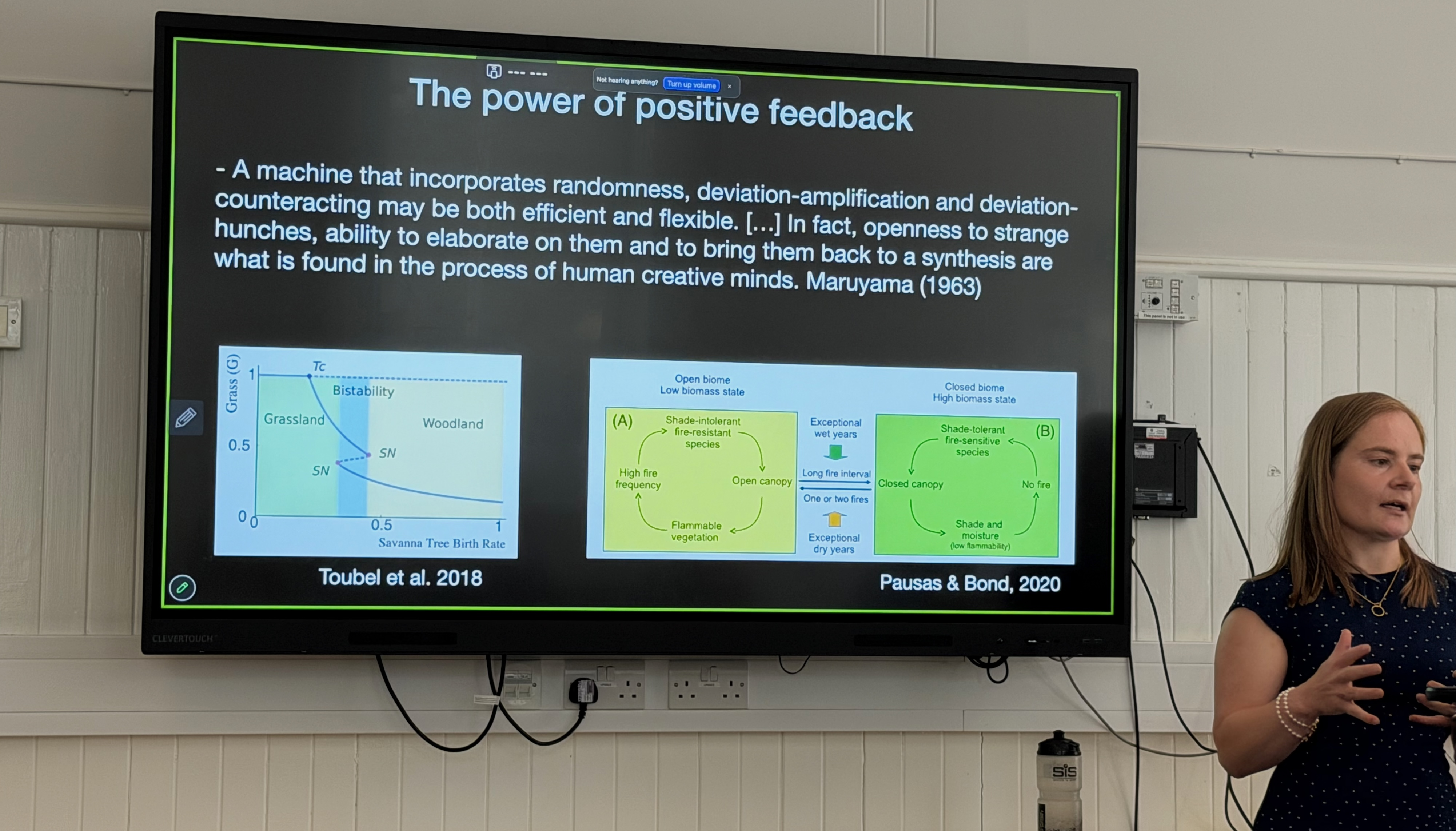 Showing how positive feedback loops lets ecosystems move between bistable states Showing how positive feedback loops lets ecosystems move between bistable states