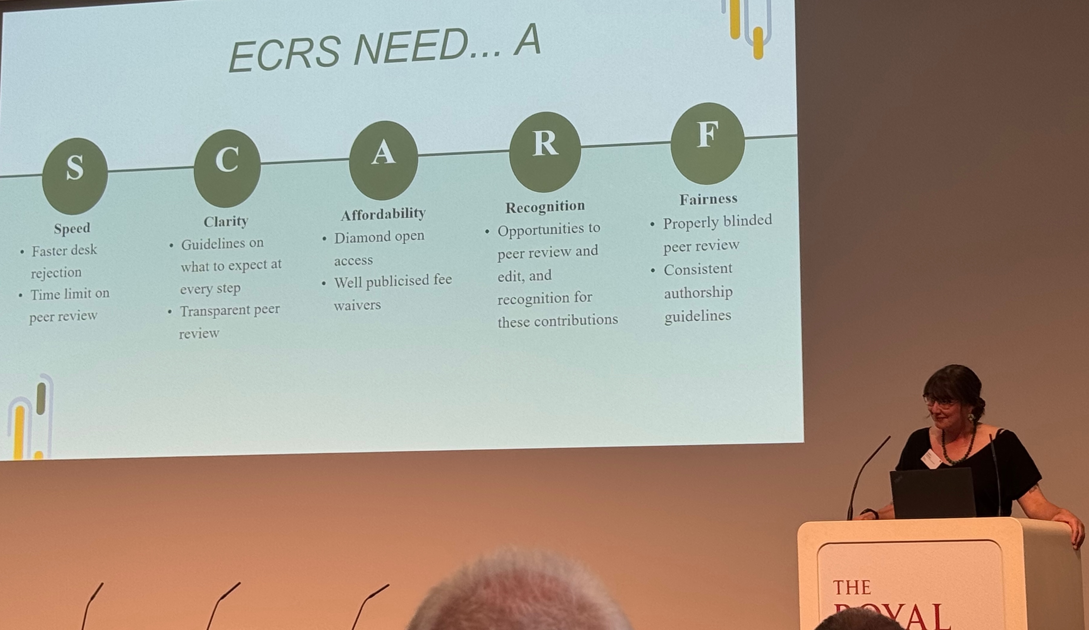 Dr Sophie Meekings' SCARF principles for ECRs