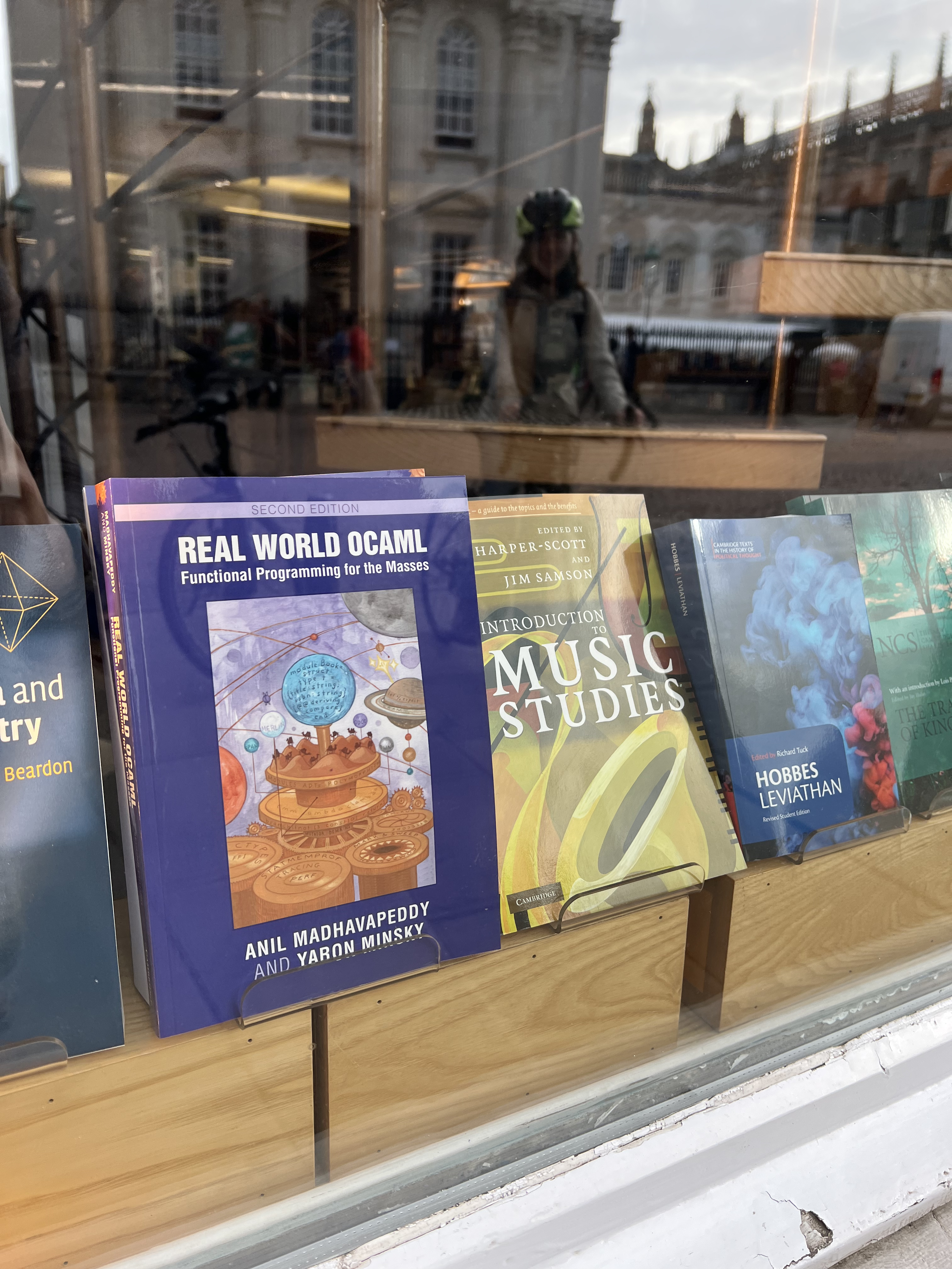 The book is on display in the main CUP shop in the middle of Cambridge!