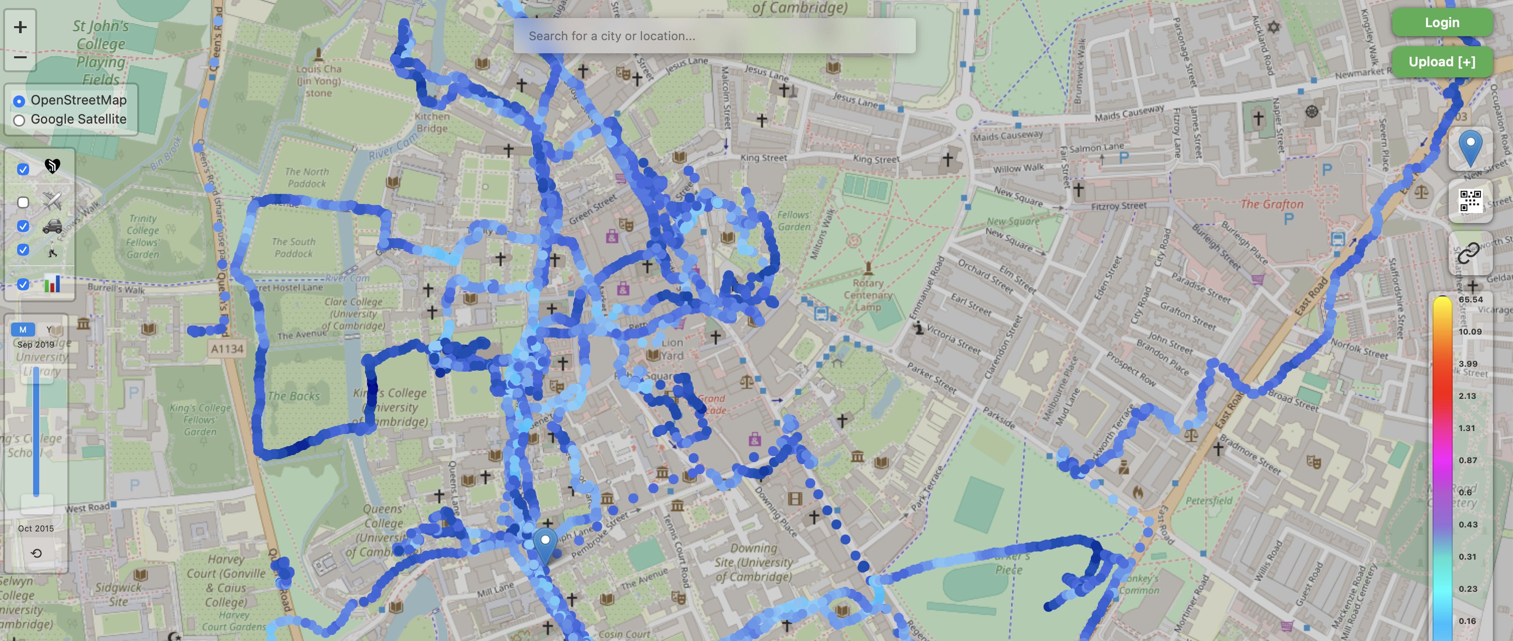 Cambridge is luckily fairly radiation-free
