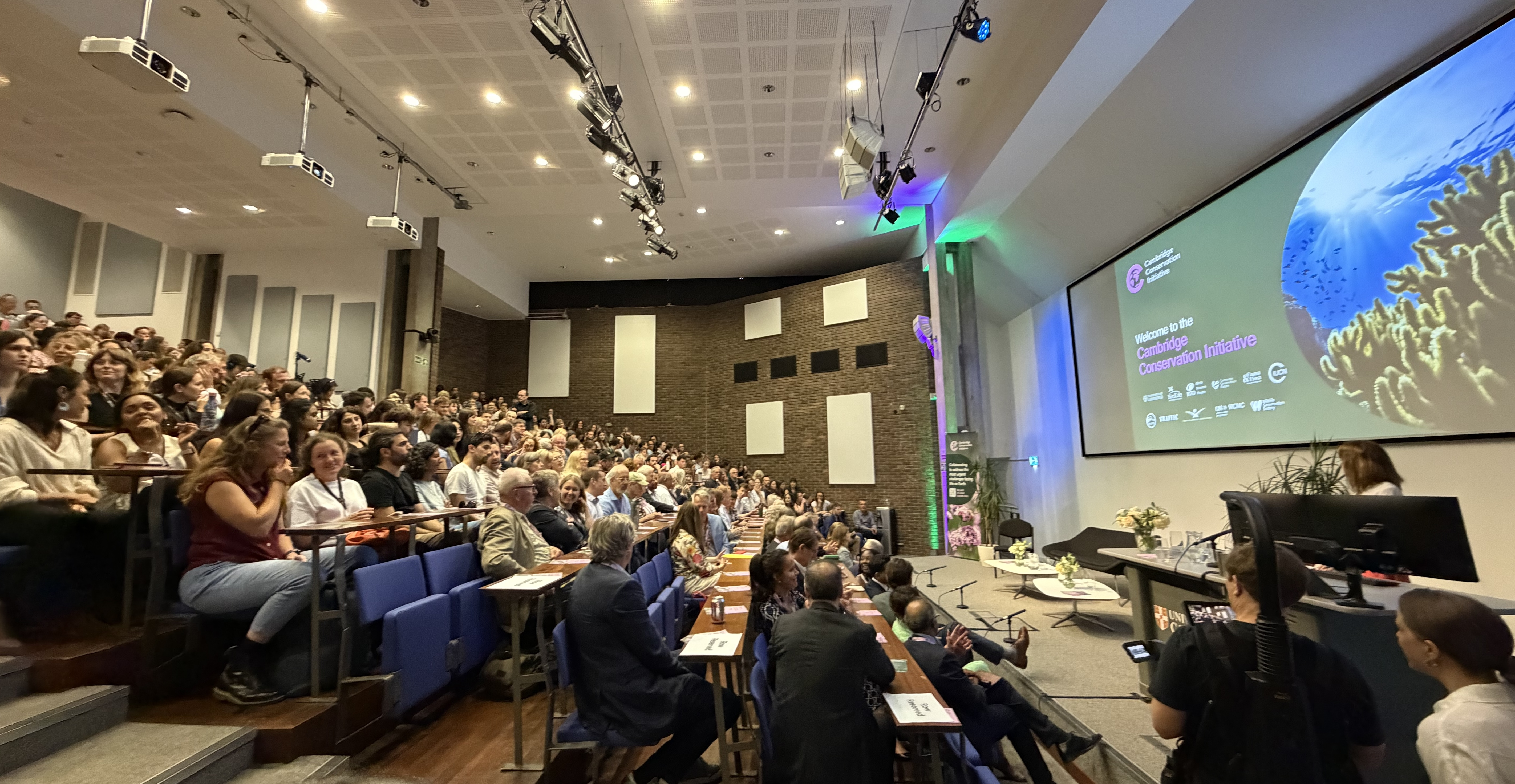 Full house in the Babbage theatre