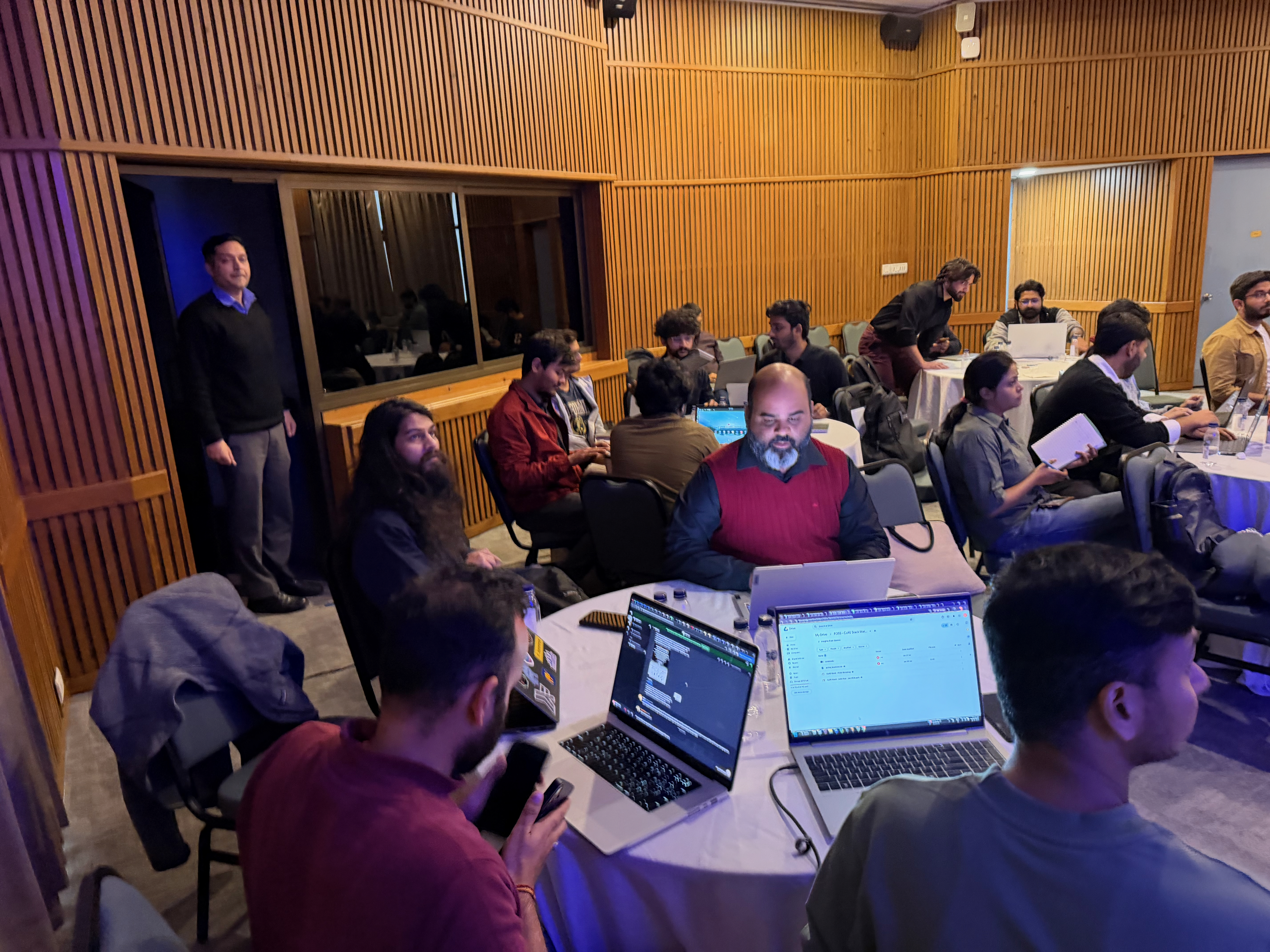 The hackers hacking!